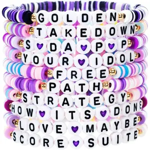 Korea Pop Merch Bracelets Set, 10pcs Hunters Bracelets Gift Set for Wemon