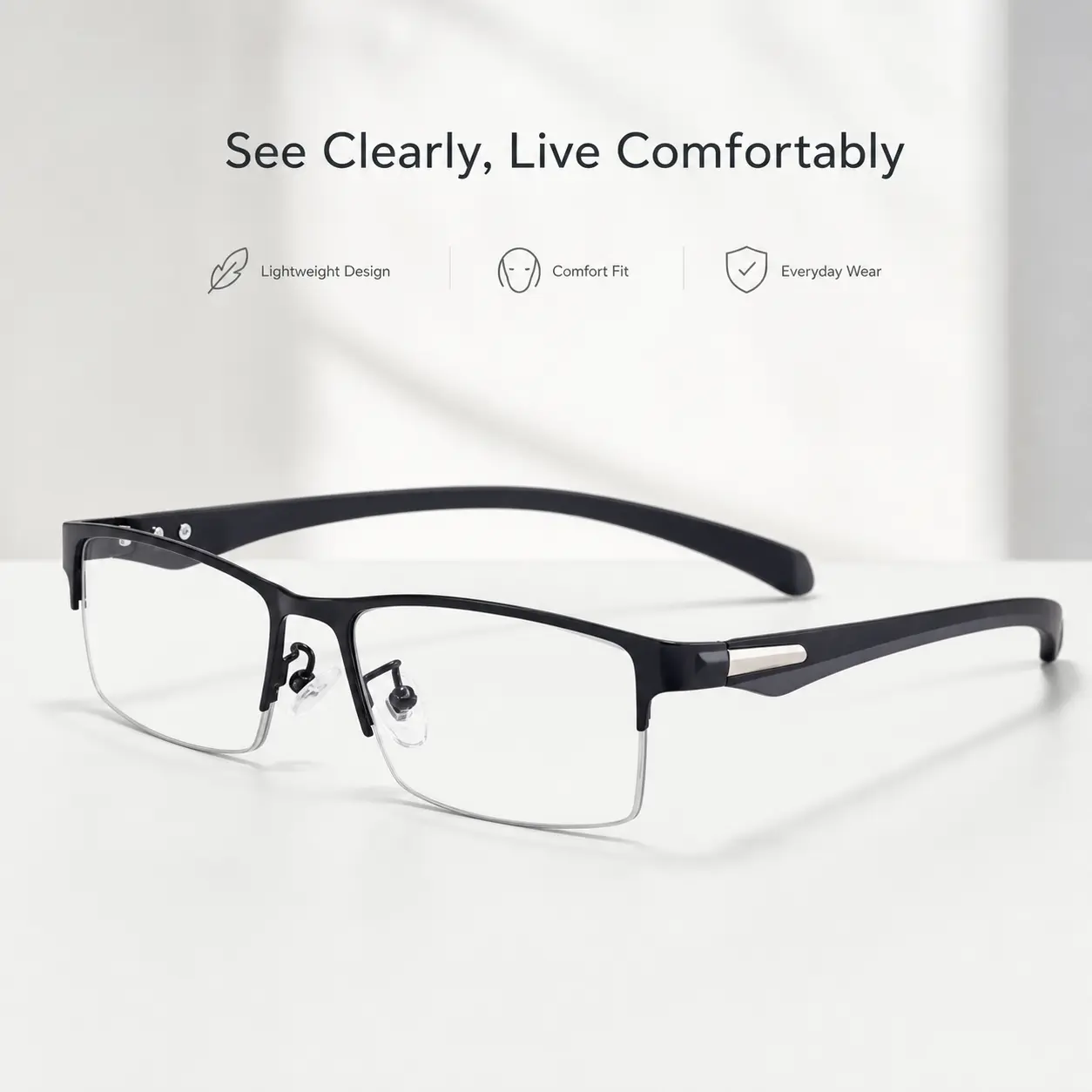 2026 New Unisex Progressive Reading Glasses Auto Light-Sensing Color Changing Anti UV Blue Light Protection Lightweight Comfortable for Cycling Fishing Daily Commute Computer Work square frame outdoor golf stylish,Sku,Polarized,Sport,Sun,,breathable,hole,