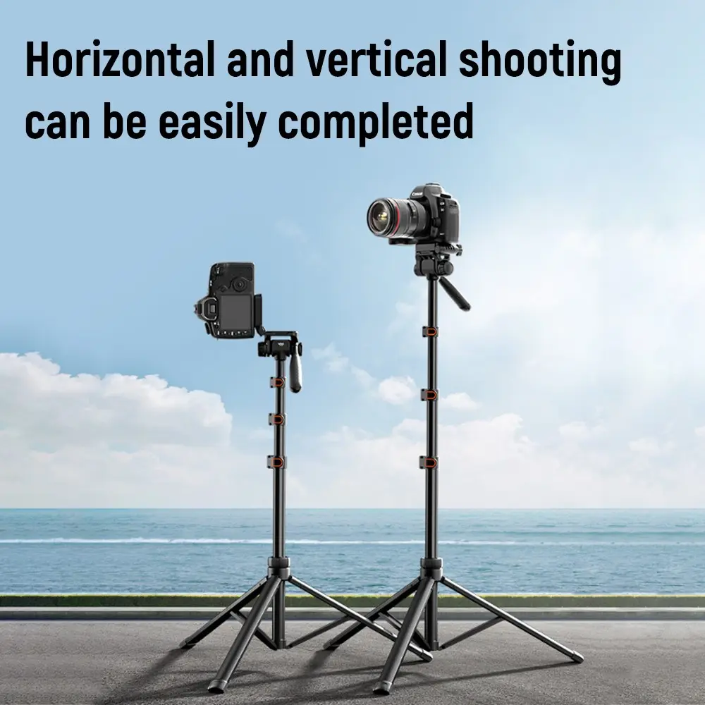 Camera Tripod Monopod Aluminum Lightweight Compact Travel Ball Head Qr Plate, Digital Dslr Video Blog Camera Stabilizer Accessories