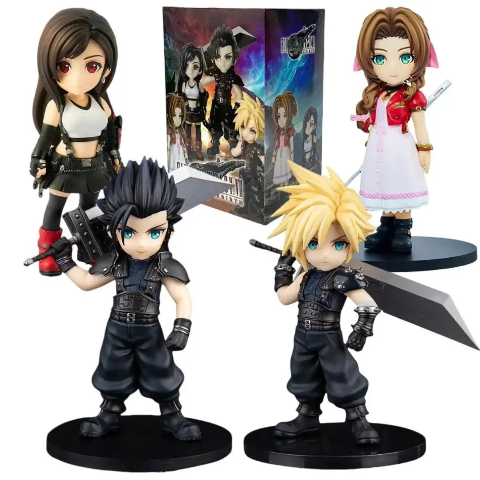 2026 new hot item Anime 11-12cm Cloud Strife Tifa Lockhart Aerith Gainsborough Zack·Fair Figure Model PVC Toy Desktop Collection Accessories Gift