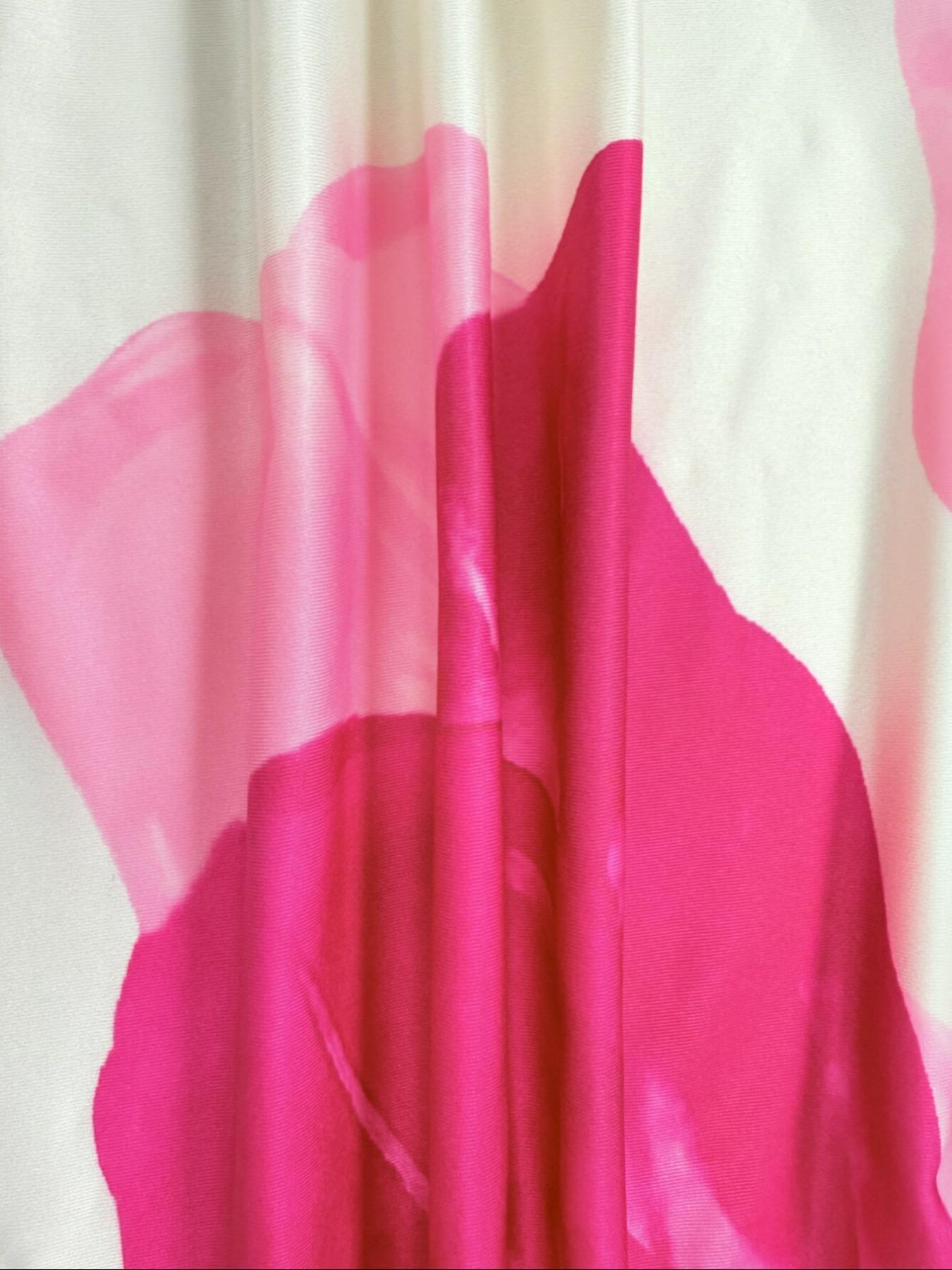 Women's Floral Print Strapless Bodycon Dress, Elegant Party Dress, Sexy High-Low Hem, Elastic Polyester Blend, Perfect for Valentine's Day, Parties, Weddings