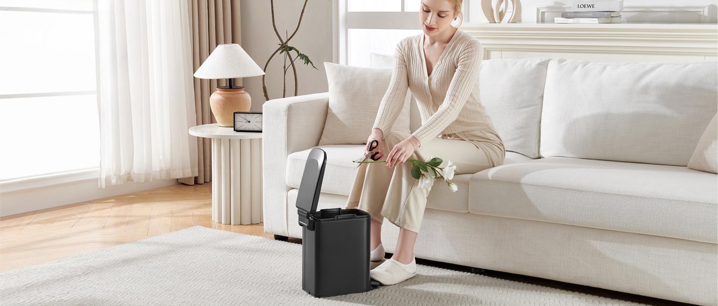 Glass Qtip Holder Dispenser - 10 oz Clear Canister Apothecary Jar, Bathroom Vanity Storage Organizer Set for Cotton Swabs, Pads, Floss Picks, Small Contain