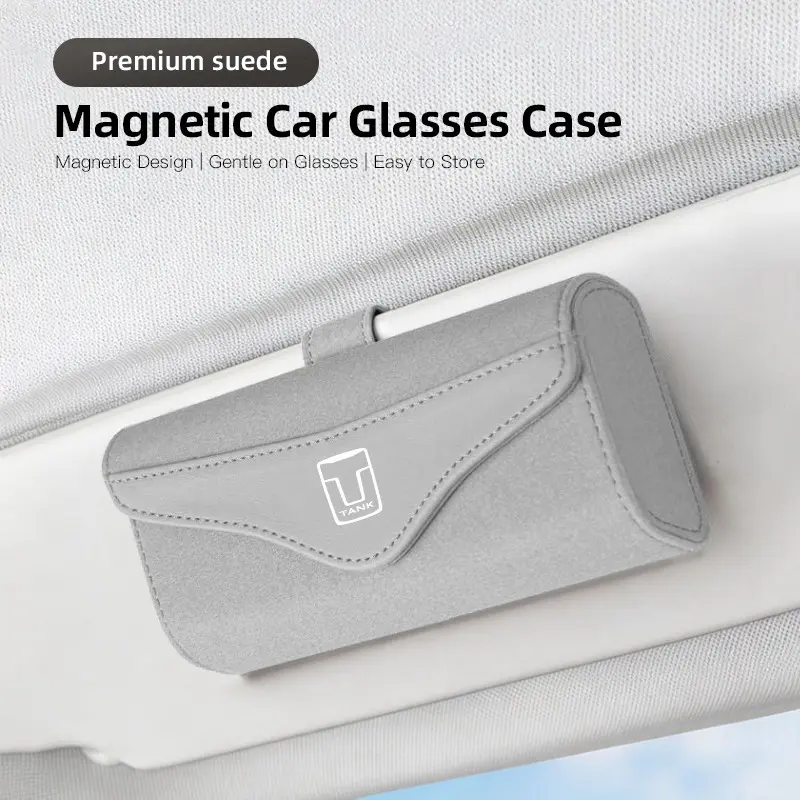 Car Glasses Storage Box Auto Sun Visor Sunglasses Storage Holders For Great Wall GWY WEY TANK 300 500 700 400