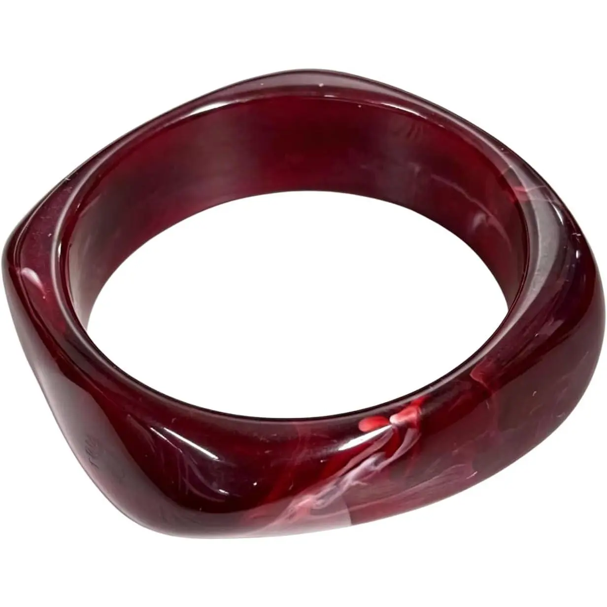 Irregular Square  Bangle Bracelet  Retro Colorful Chunky Geometric Bracelet for Women