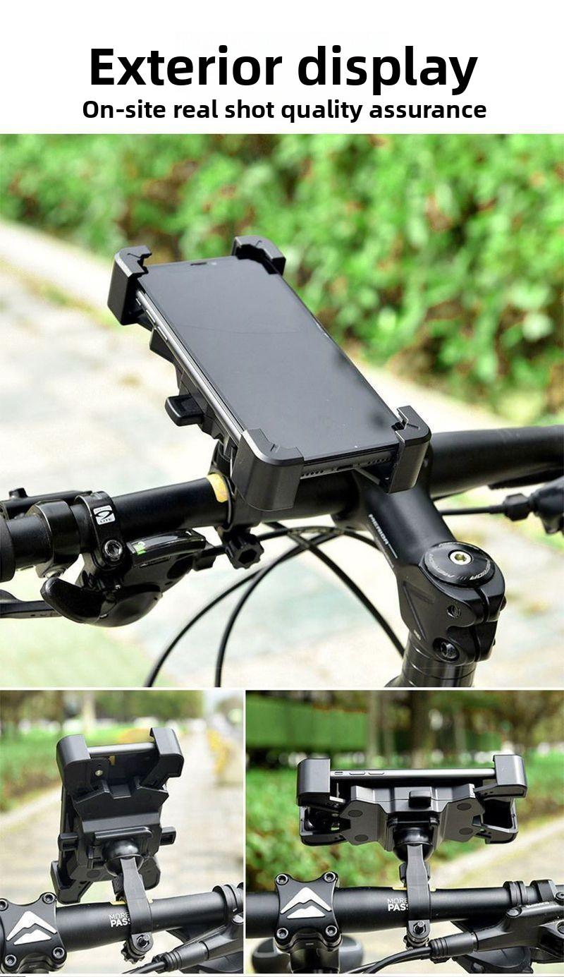 Riding Shockproof and Anti-shake Bicycle Motorcycle Mobile Phone Support Mountain Bike Mobile Phone Holder Rearview Mirror Mobile Phone Holder