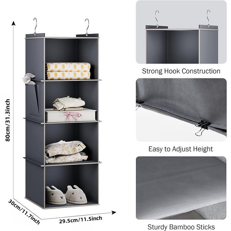 Room Decor Hanging Clothes Storage Bag, Laundry Organizer, Clothing Classification Storage Organizer Bag, Monday to Friday Clothes Organizer for Home Use, Bedroom Accessories Room Organizers, Summer Gifts, Bedroom Decor Accessories