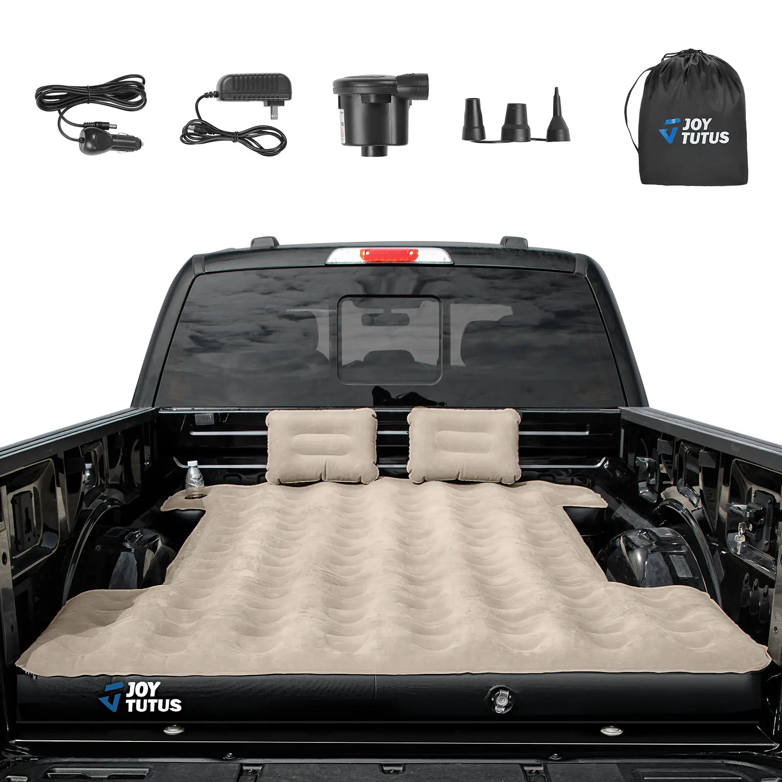 JOYTUTUS Truck Bed Mattress for 5-6.5Ft, for Outdoor Camping, Truck Tent Accessories Truck Accessories Rubber Inflatable