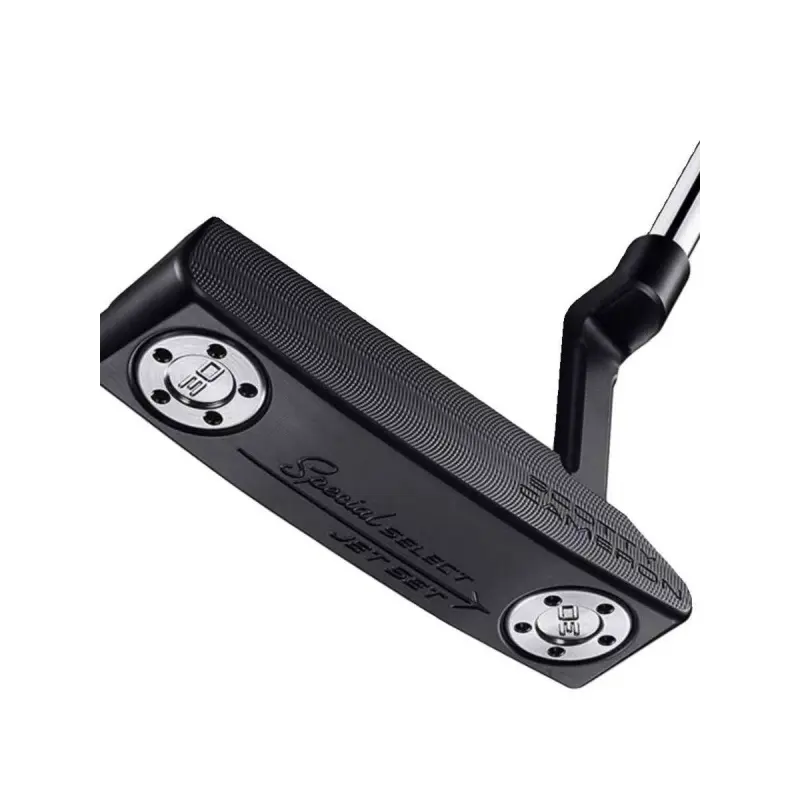 Black golf putter