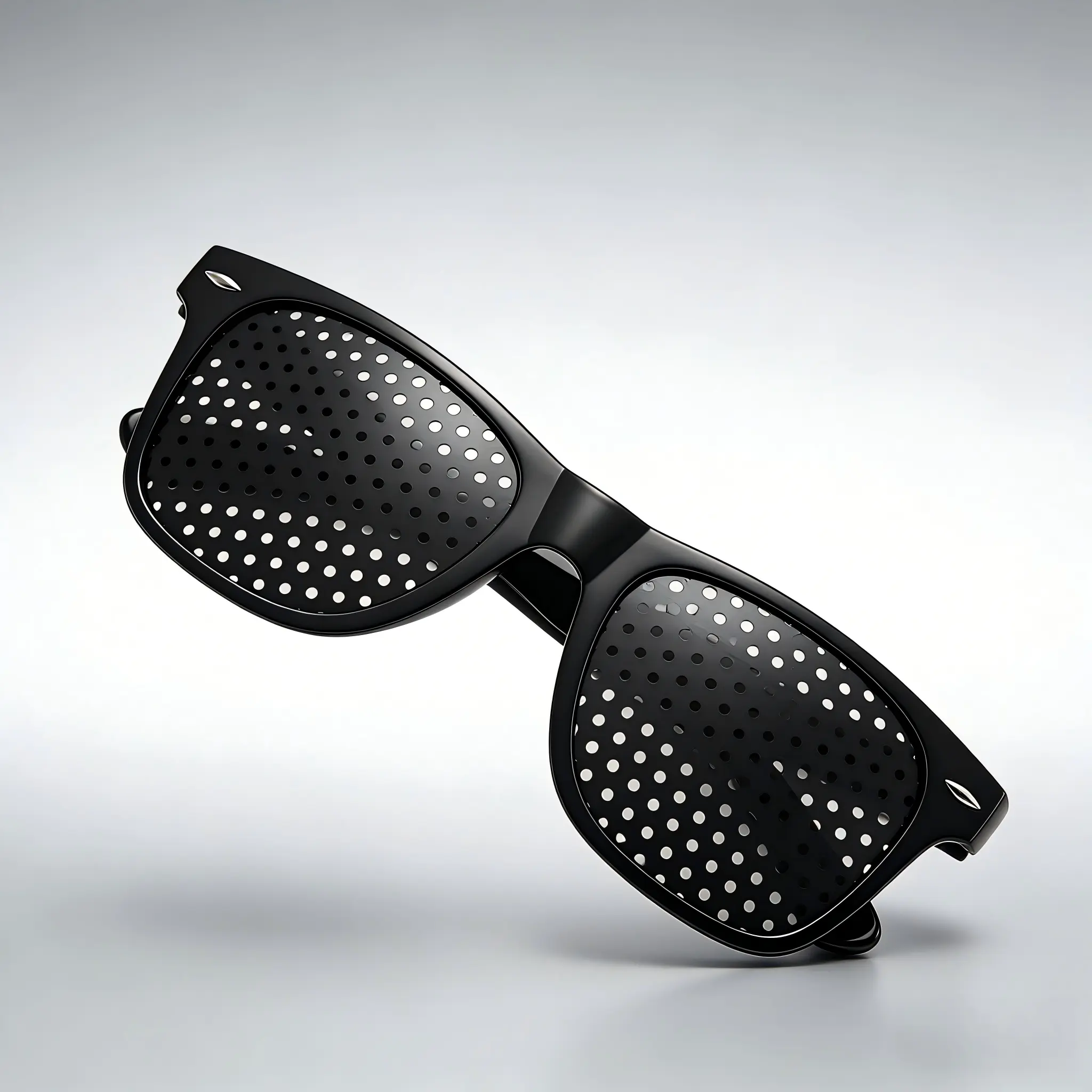 Anti-Fatigue Pin Hole Glasses Unisex Trendy Eyewear Stylish Fashion Glasses for Laptop Computer Screen Fatigue Relief Blue Light Alternative Relaxing Eyeglasses Men's Women's Daily Wear Accessories Myopia Support Focus Glasses