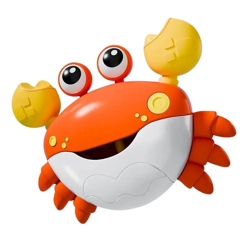 Bubble Machine Crab Toy, Electric Music Cute Bath Toy for Babies, Infant Boys Girls Bathroom Play, Requires 2 Aa Batteries