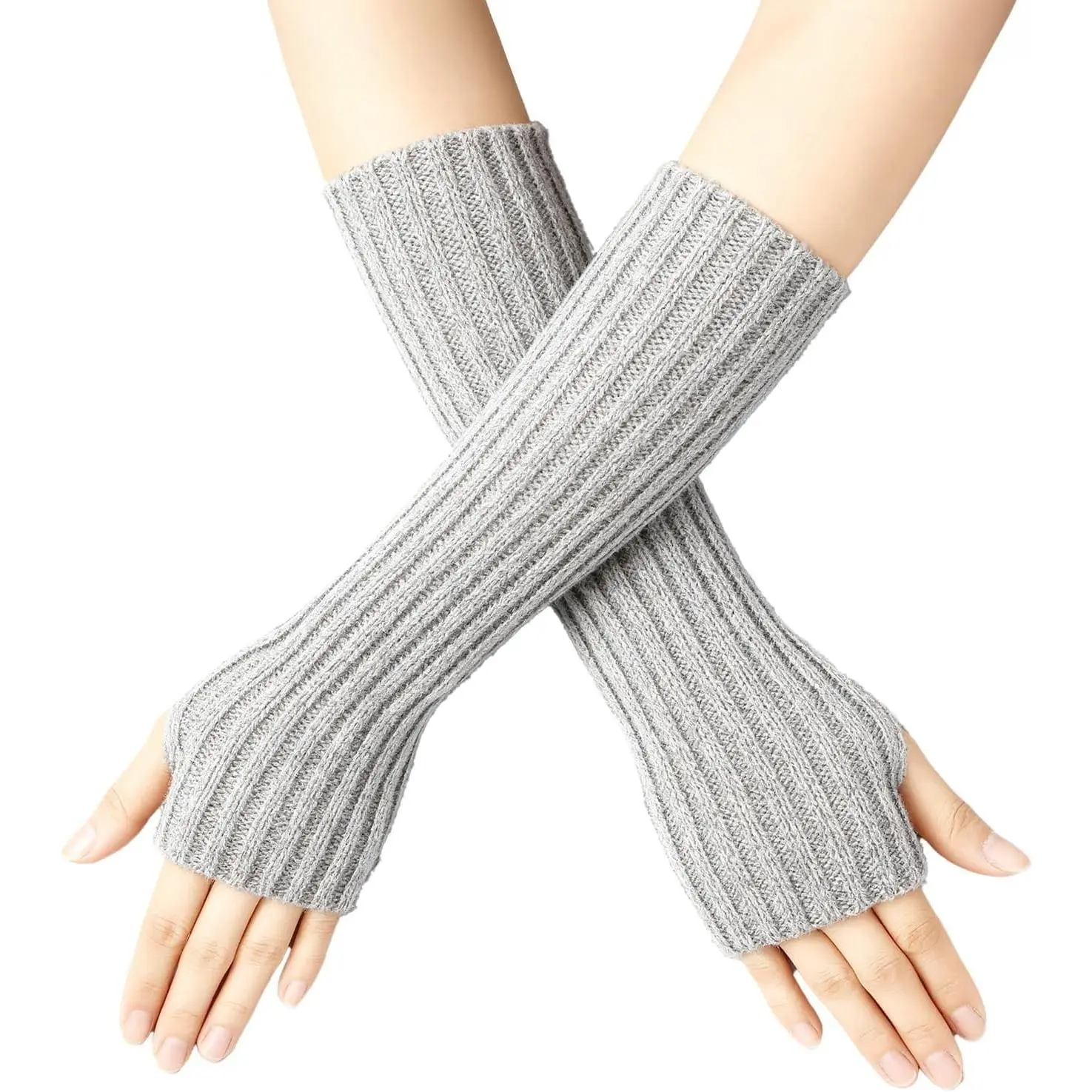 Arm Warmers Fingerless Gloves Knitted Cute Clothes For Teen Girls Y2k kawaii Accessories
