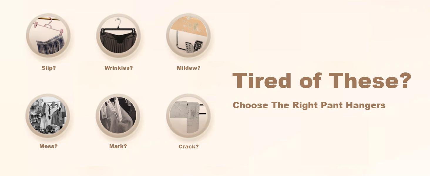 Pants Hangers with Clips for Women 24 Pack, 12Inch Adjustable Heavy Duty Skirt Hangers, Space Saving Non-Slip Shorts Jeans Trousers Clothes Hangers, Black