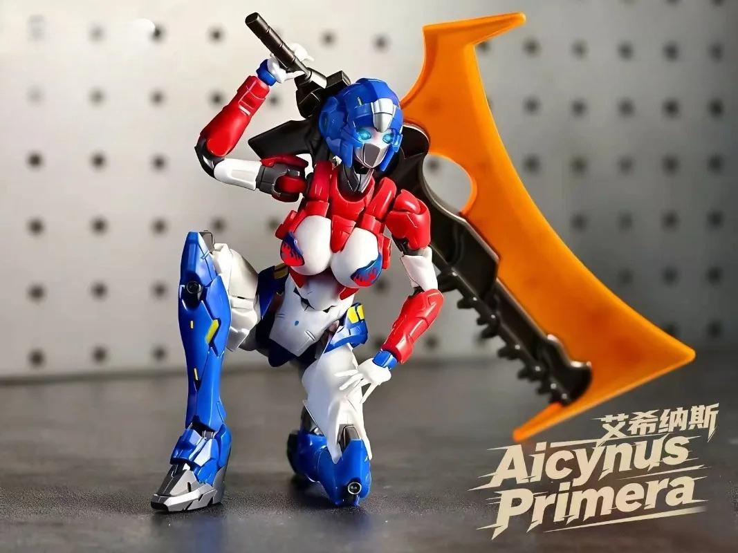 Deformed Toys Alsi Charming Ai Xi Mecha Red and Blue M66339S+ Assembly Toys Collection