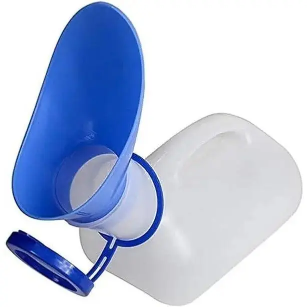 Unisex Potty Urinal for , Toliet Urinal for Men and Women, Bedpans Pee Bottle, with a Lid and Funnel, Mobile Toilet Plastic Portable Urinal for Camping Travel HahZen SPORT