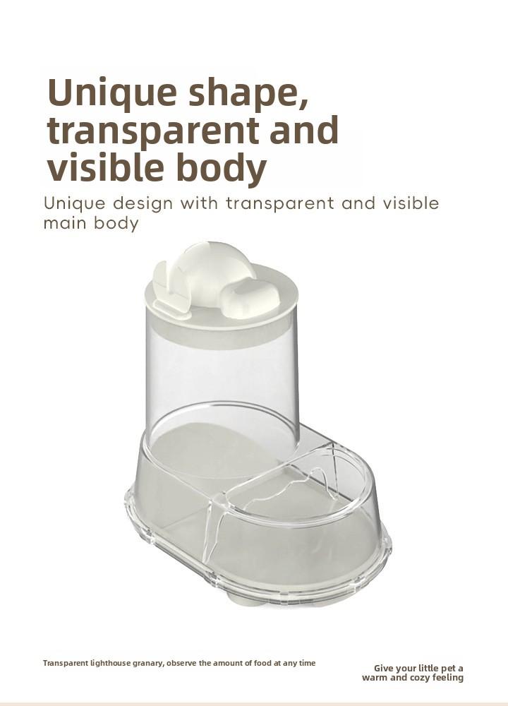 Automatic Hamster Feeder Large Capacity Pet Food Dispenser for Gerbils Guinea Pigs Rabbits Squirrels Hedgehogs Small Animal Supplies