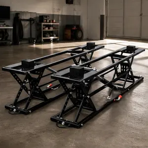 ARCH Portable Car Lift 7000 LBS Capacity Quick Jack Heavy Duty Scissor Lift Jack with Locking Levers Wheels 120V Power Unit for Cars SUVs Trucks Garage Workshop Auto Repair Tool Black Steel, Black Color Options, Steel Material, Product Dimensions:
