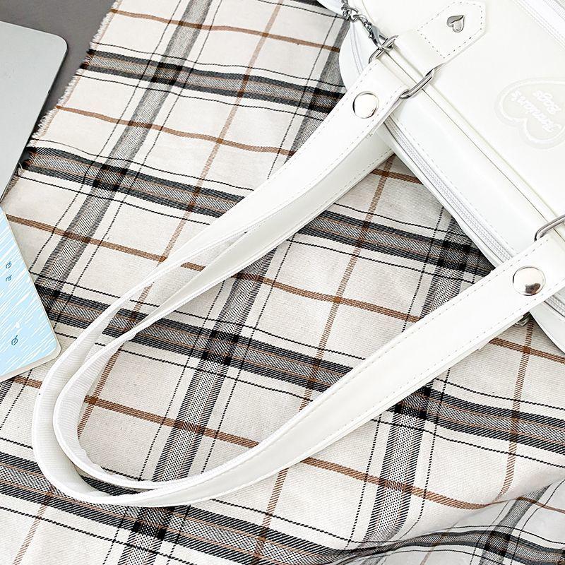 Women Japanese Style Trend Kawaii Candy Color Large Capacity Ita Bag Fashion Student Preppy Shoulder Bag Messenger Crossbody Bag