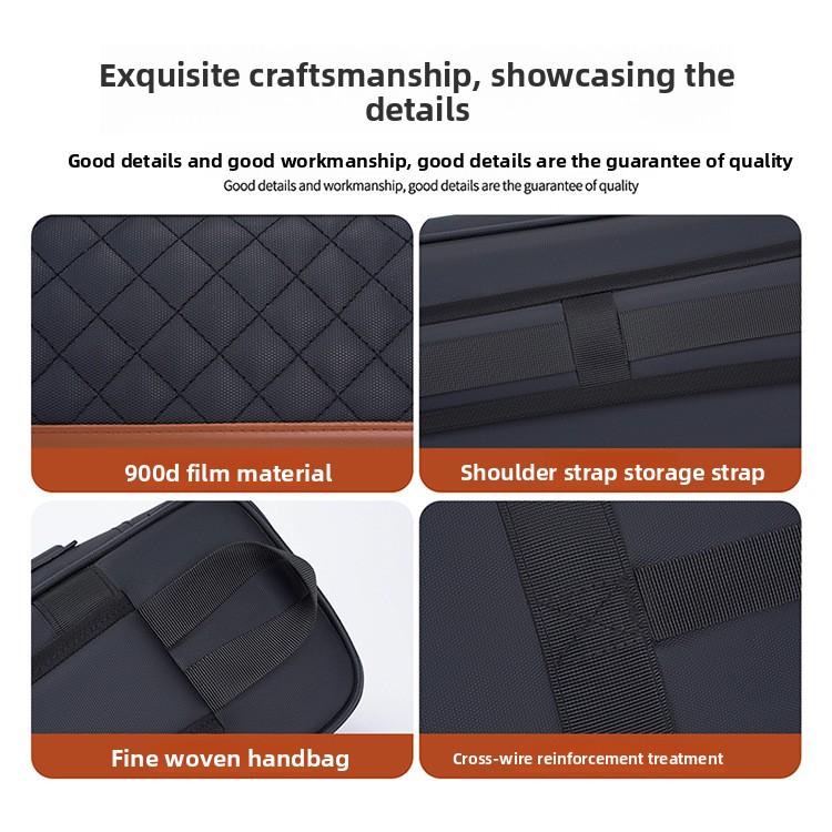 1/2 Billiard Cue Bag with Waterproof Cover, Nine-Ball 7-Hole Large Capacity Barrel Cue Bag, Stylish Billiard Cue Bag