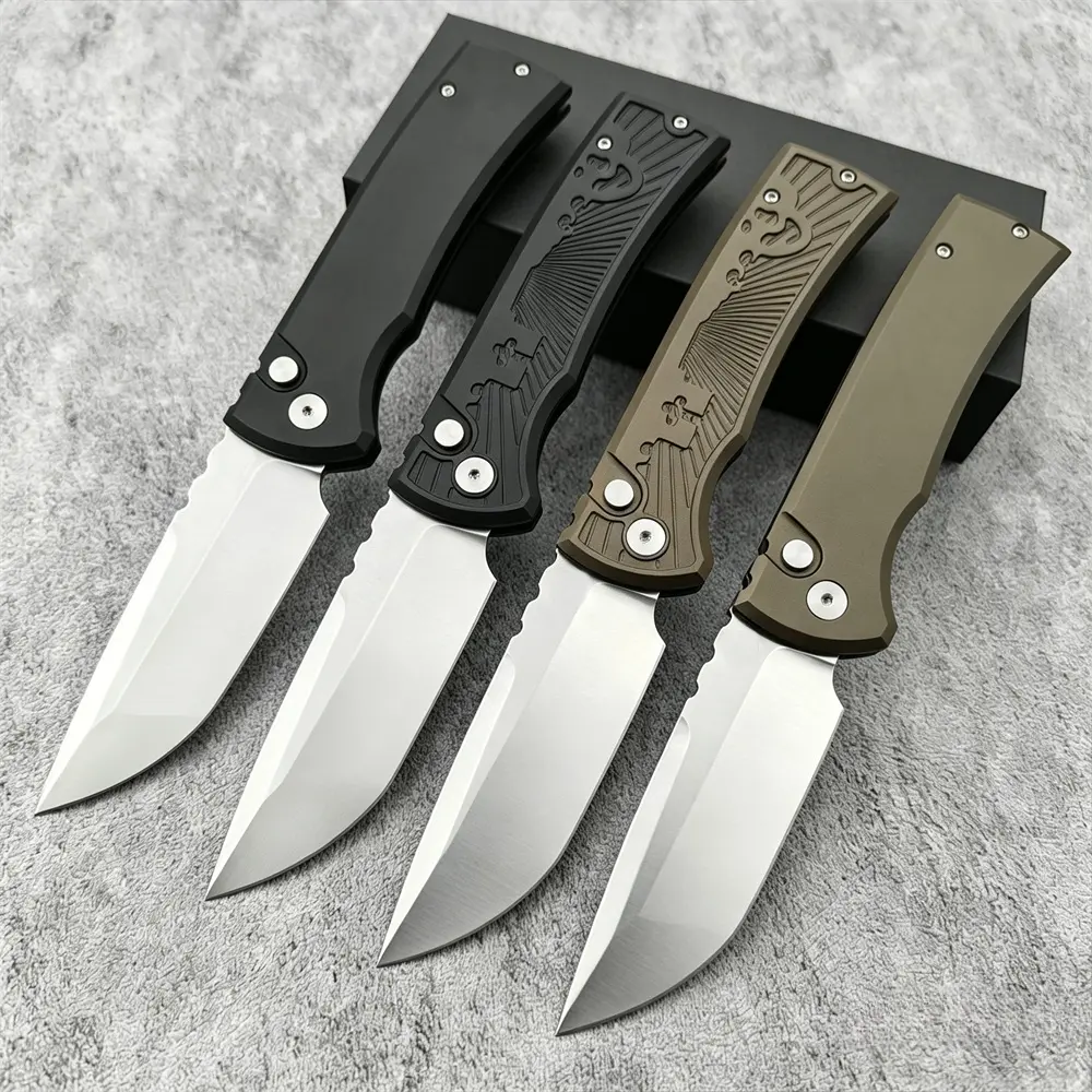 High Hardness D2 Steel Folding Pocket Knife with Skull Clip, Non-slip T6 Aluminum Handle, Multi-purpose EDC Tool for Daily Use Camping Hiking, Premium Gifts with Drop- and Shock-Resistant Packaging