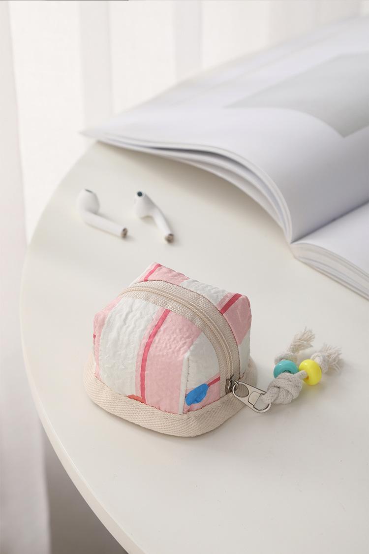 Mini Cute AirPods Case – Soft Portable Earbud Pouch for Women, Small Bluetooth Headphone Holder with Flip Cover, Travel Essential