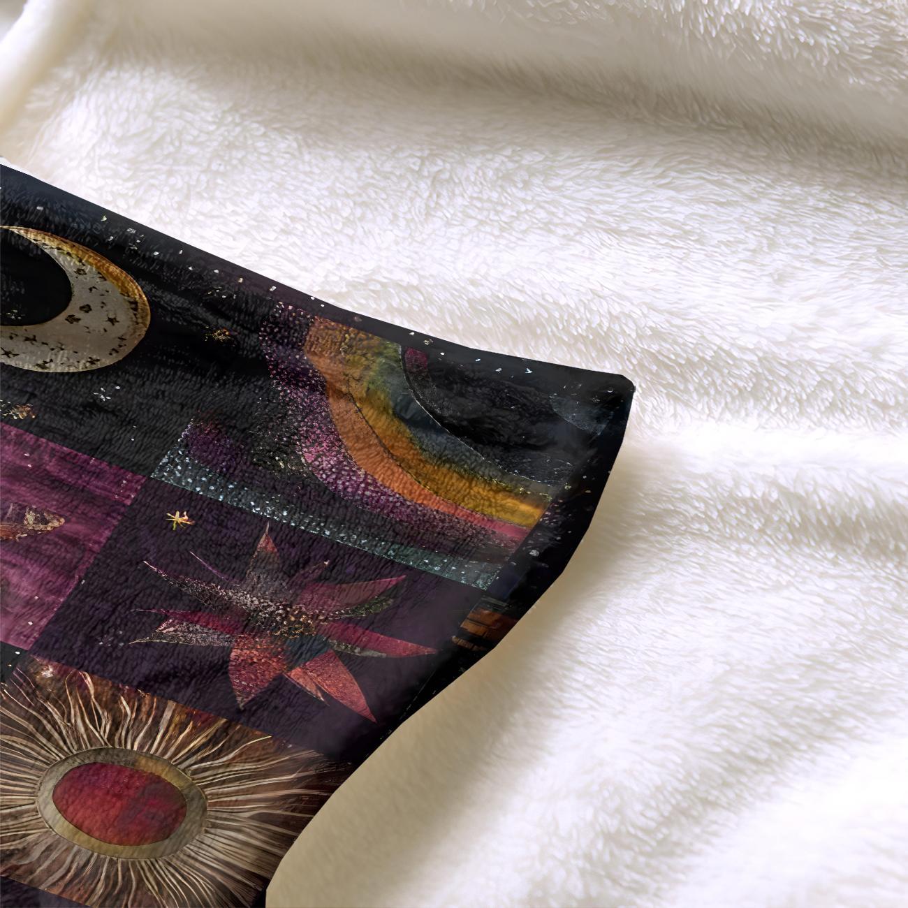 Star & Moon Pattern Blanket, 1 Count Soft Comfortable Throw Blanket, Stylish Blanket, Cool Bedroom Bedding Blankets, Warm Napping Blanket for Home Office Travel