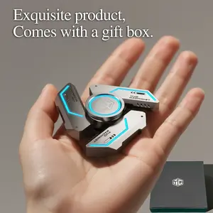 Glow in the Dark Metal Fidget Spinner | Quiet Bearings for Stress & Anxiety Relief | Cool Gift for Kids & Adults