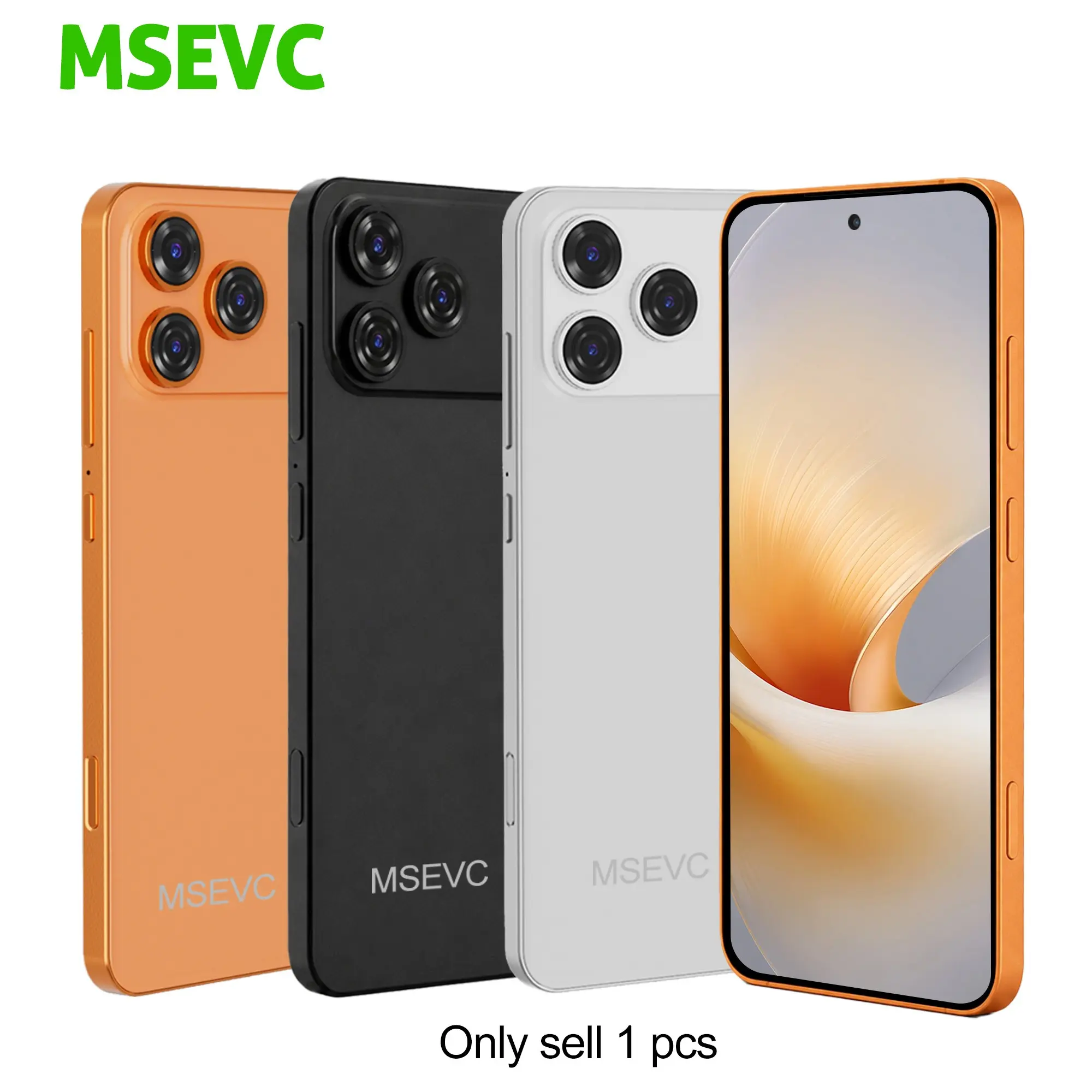 MSEVC i17 Smartphone, 6.56-inch HD Screen, Portable 4G Dual SIM Smartphone, Dual SIM Cellphone with Andriod System,3GB RAM+32GB ROM,Quad-Core Processor,2MP+7MP Camera, 3100mAh Battery, Andriod 10