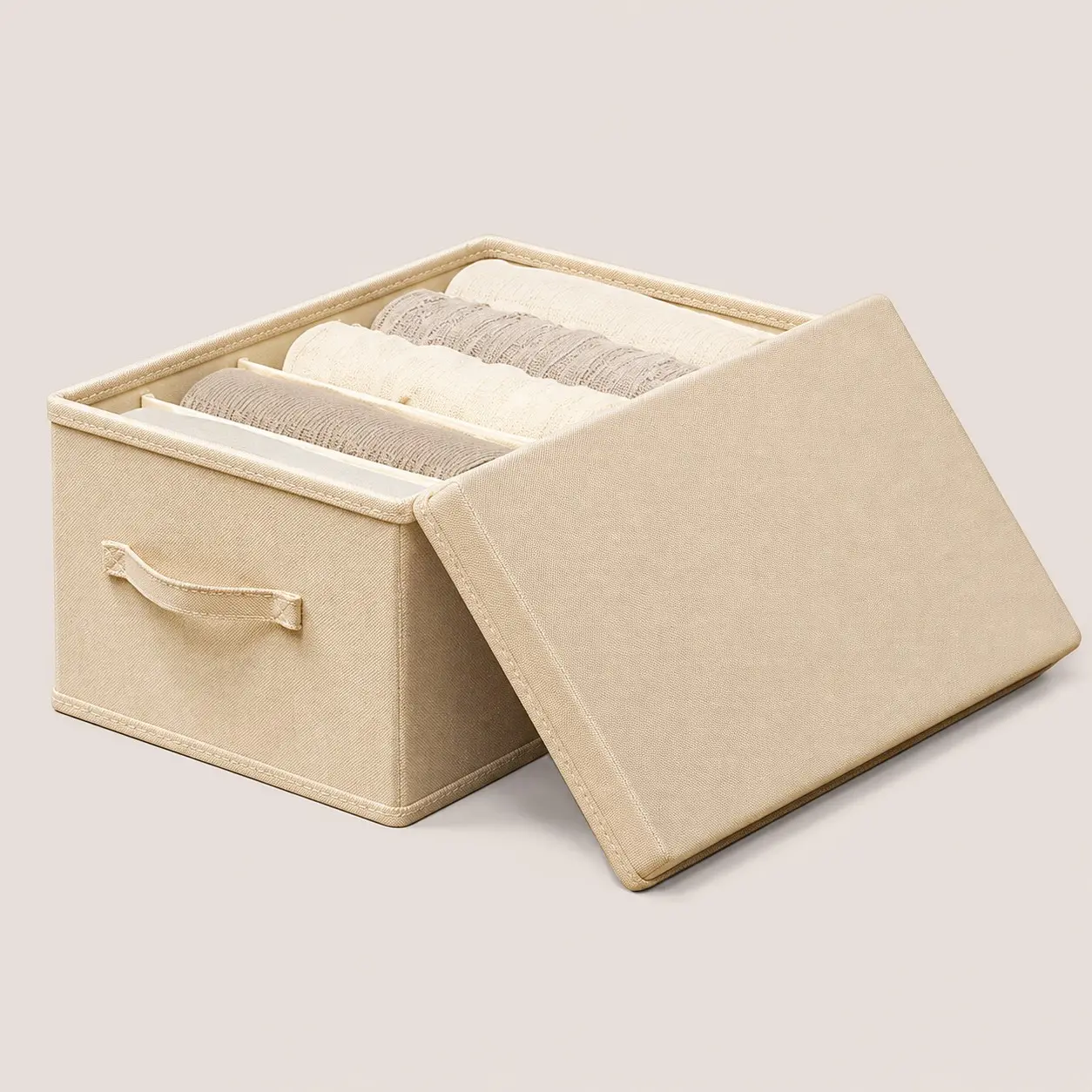 Closet Pants Organizer Box, Layered Covered Clothes Storage Box, Home Clothing Sorting Box, Drawer Style Storage Container
