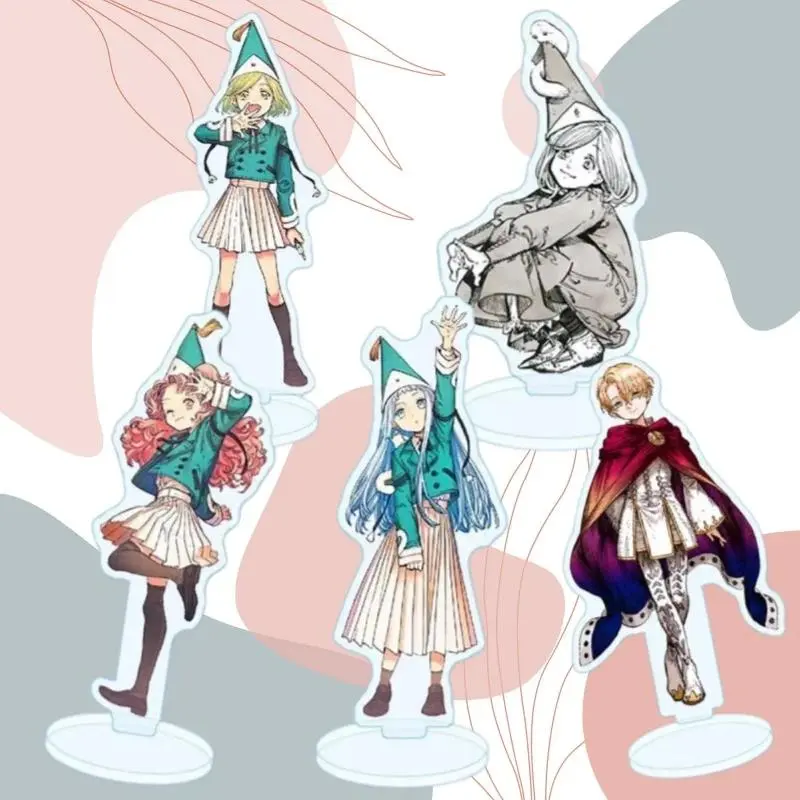 2pcs Stylish Anime Desk Acrylic Standee for Witch Hat Atelier Agott Tetia Qifrey Coco Fine Printed Collectible Room Decoration Gifts