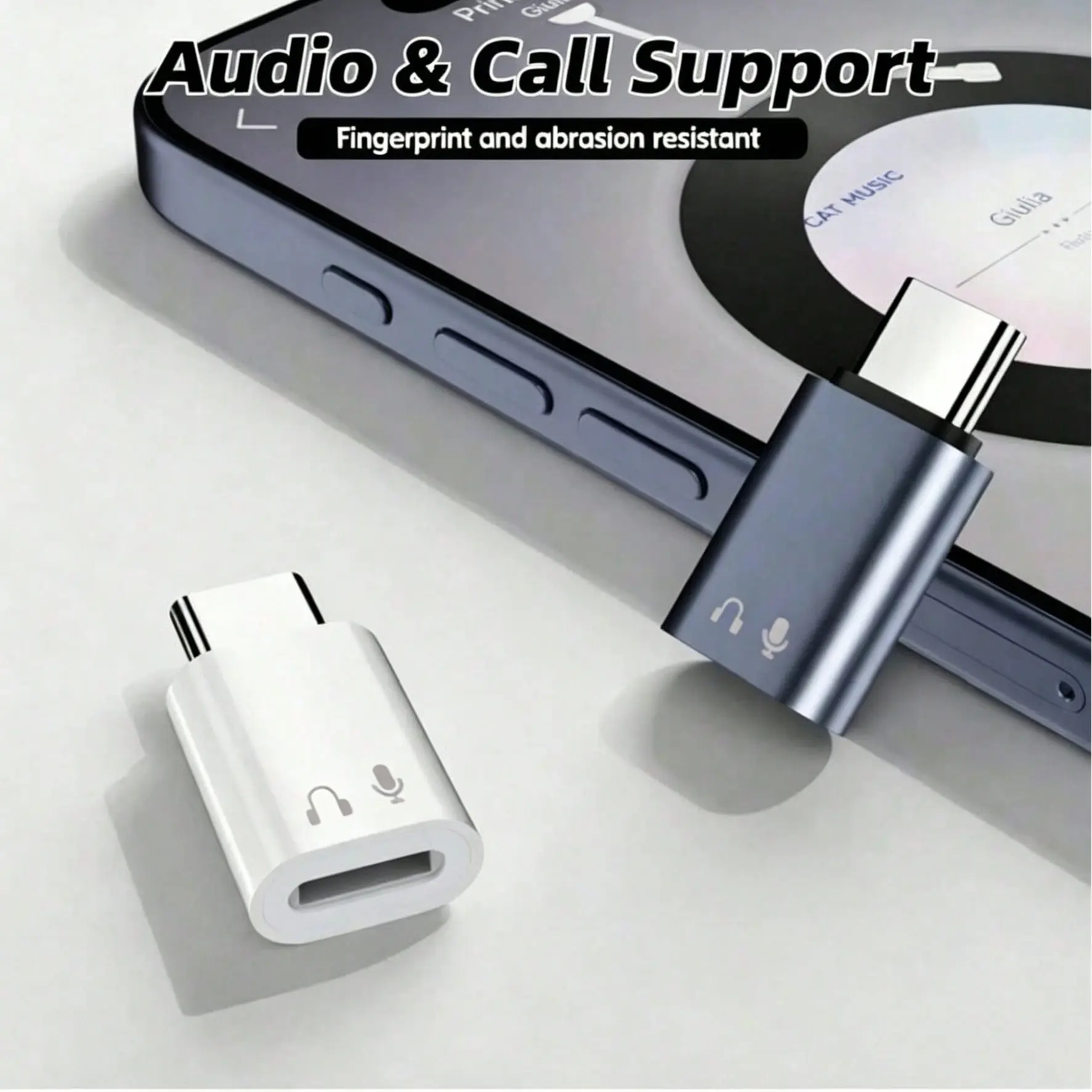 Type C to Lightning Audio Adapter, USB-C Male to Lightning Female Converter, Headphone Adapter for Seamless Connectivity