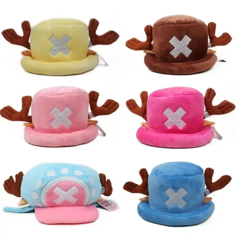 Anime Tony Tony Chopper Cosplay Hat Unisex Boys Girls Soft Cozy Pink Blue Second Generation Chopper Cartoon Plush Hat Gift Party