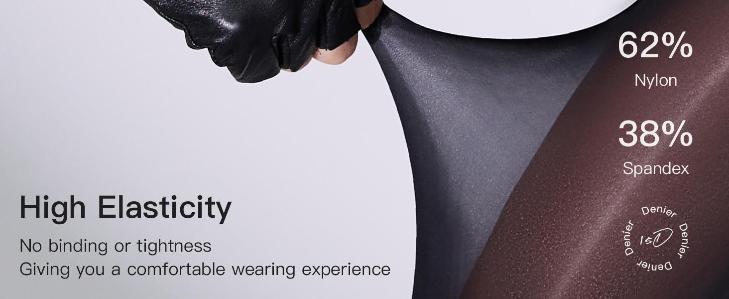 Shiny Sheer Pantyhose for Women Oil Shimmer Tights Silky High Waisted Stockings Dance Jazz Tights