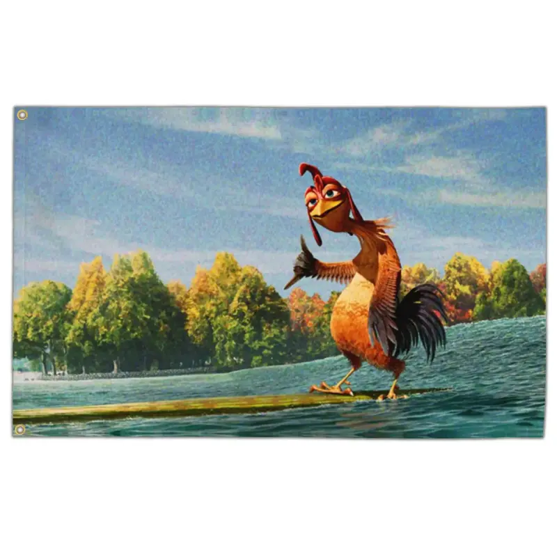 Chicken Flag 3x5 Ft Funny Flags for College Dorm Room Guys Double Sided Meme Flags Man Cave Bedroom Wall Art Decor Banner Gifts Y2K Indie Room Decor Wall Tapestry Decorative Tapestry Tapestry Wall Hanging