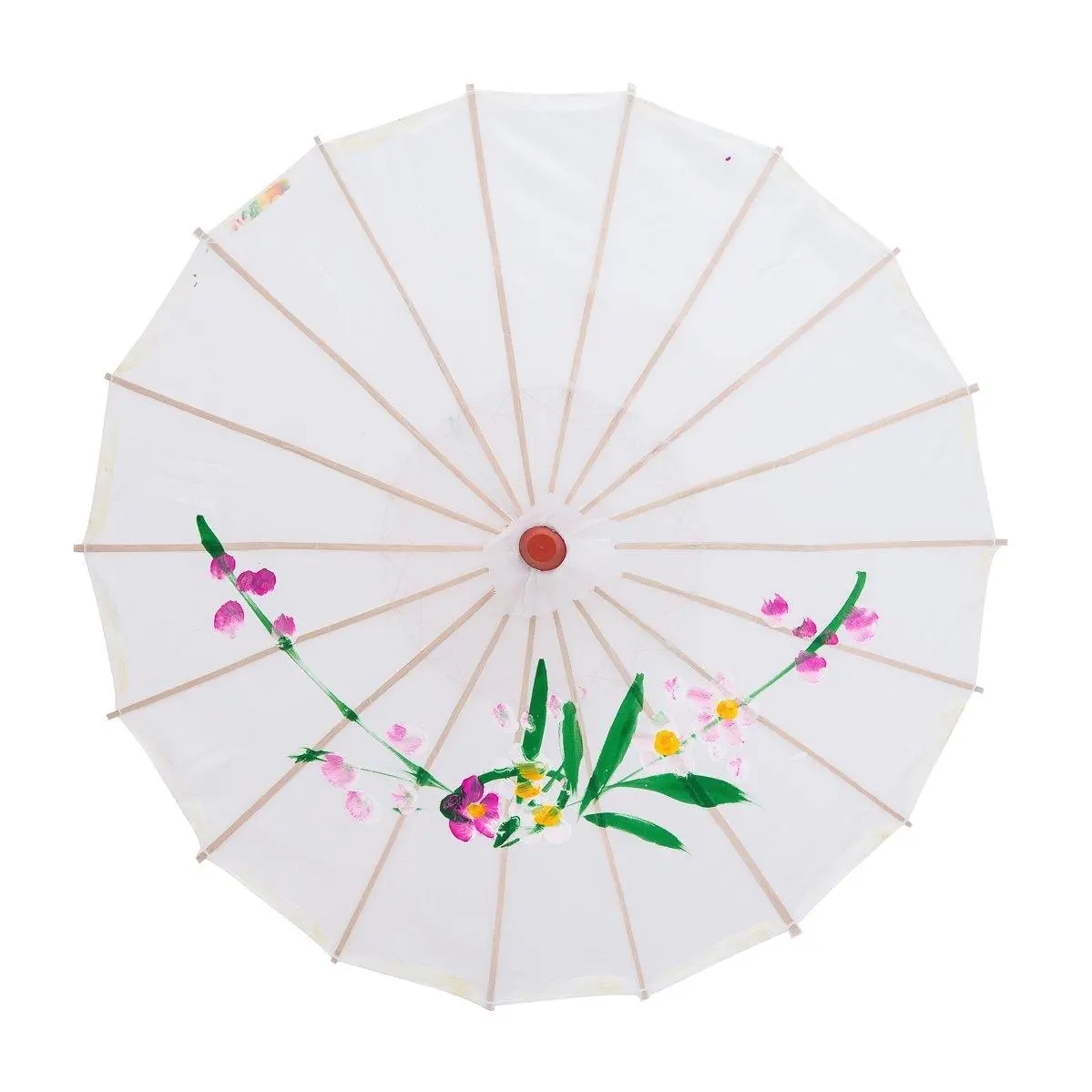 Traditional 22 In Handheld Japanese Chinese Umbrella Parasol - Ideal for Weddings, Photography, Decorative Home Events