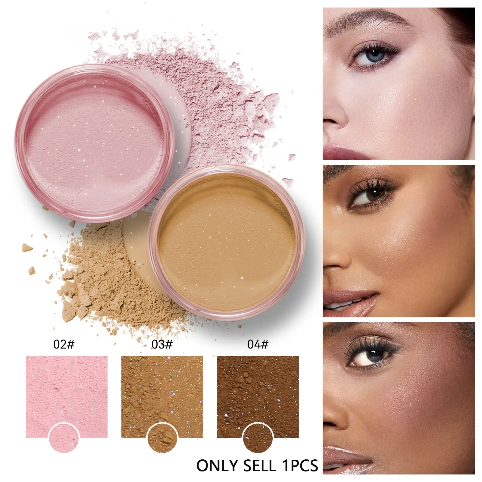 High Definition Loose Finishing Powder, Sheer Natural Coverage, Blur Pores & Fine Lines, Oil Absorbing Formula, Waterproof Long Wear Makeup Powder, Vegan Cruelty Free, Easy Application With Powder Puff