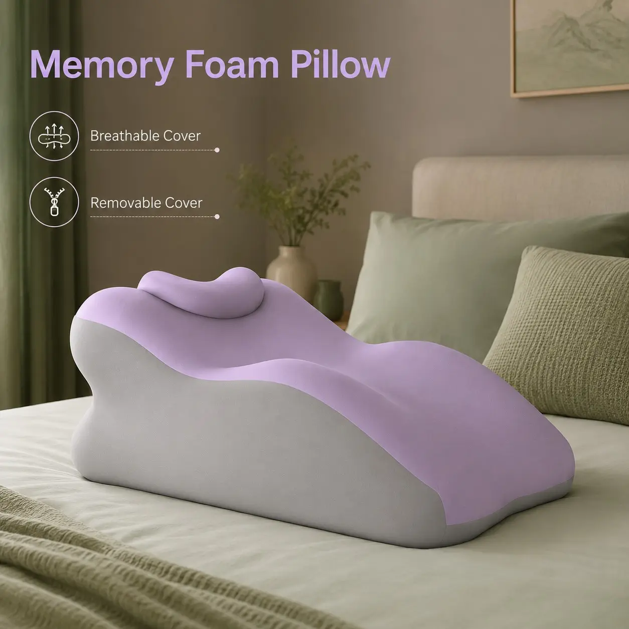 Double Person Synchronized Rest Cushion, Multi-Angle Curved Backrest, Washable Cover, Durable Polyurethane, Comfortable Soft Pad, Bed Backrest Cushion Cdxz-13