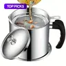 Stainless Steel Oil Container with Tray and Lid, Kitchen Oil Dispenser and Bacon Grease Container, Cooking Oil Container, Olive Oil Dispenser, Kitchen Gadget, Oil Strainer, Oil Dispenser for Kitchen