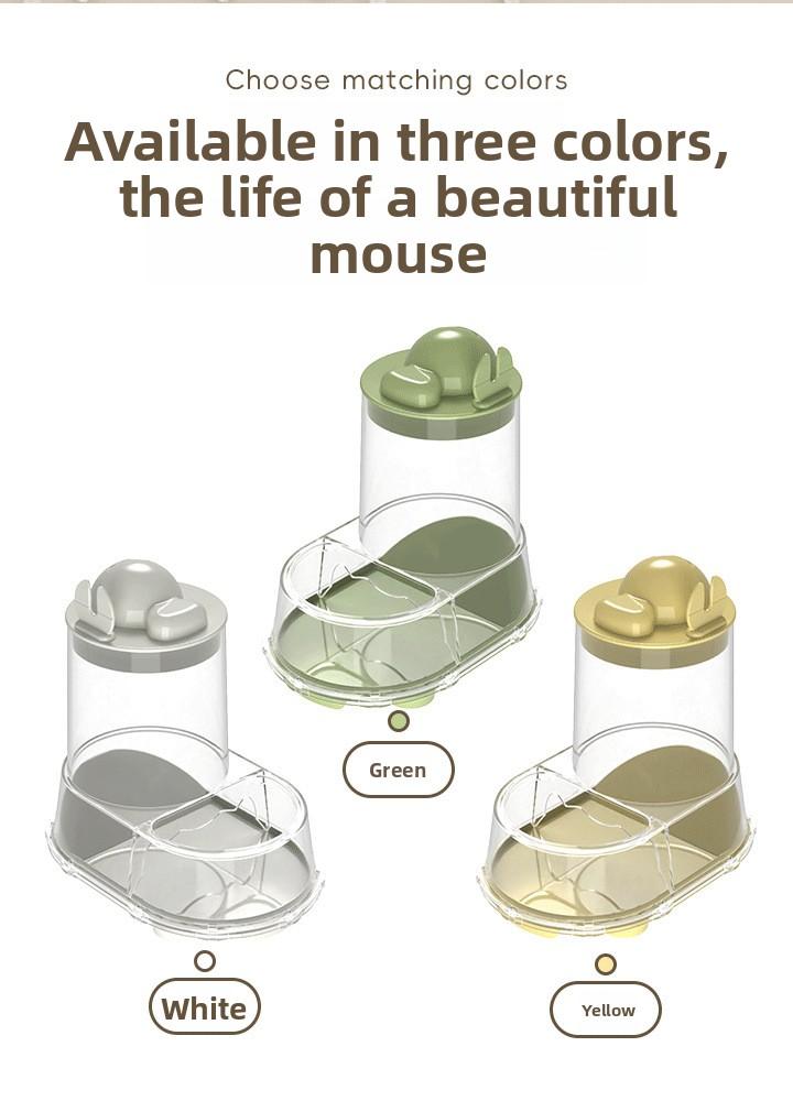 Automatic Hamster Feeder Large Capacity Pet Food Dispenser for Gerbils Guinea Pigs Rabbits Squirrels Hedgehogs Small Animal Supplies