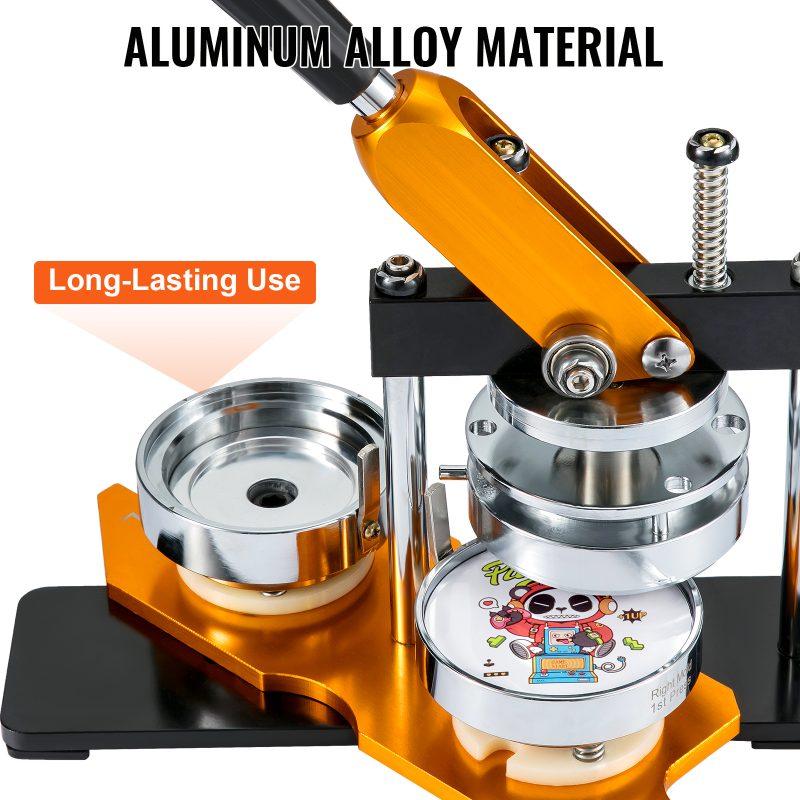 VEVOR Button Maker Machine, 75 mm (3 inch) Badge Punch Press Kit, Children DIY Gifts Pin Maker, Button Making Supplies with 100pcs Button Parts Circle Cutter Magic Book