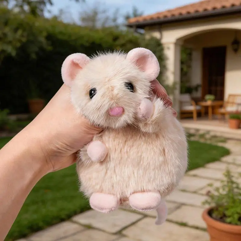 14cm 3-Color Cute Mouse Plush Doll, PP Cotton Soft Cartoon Rat Figure, Kids Gift for Birthdays, Stress Relief Classic Novelty Toy for Collectors, Rat Doll