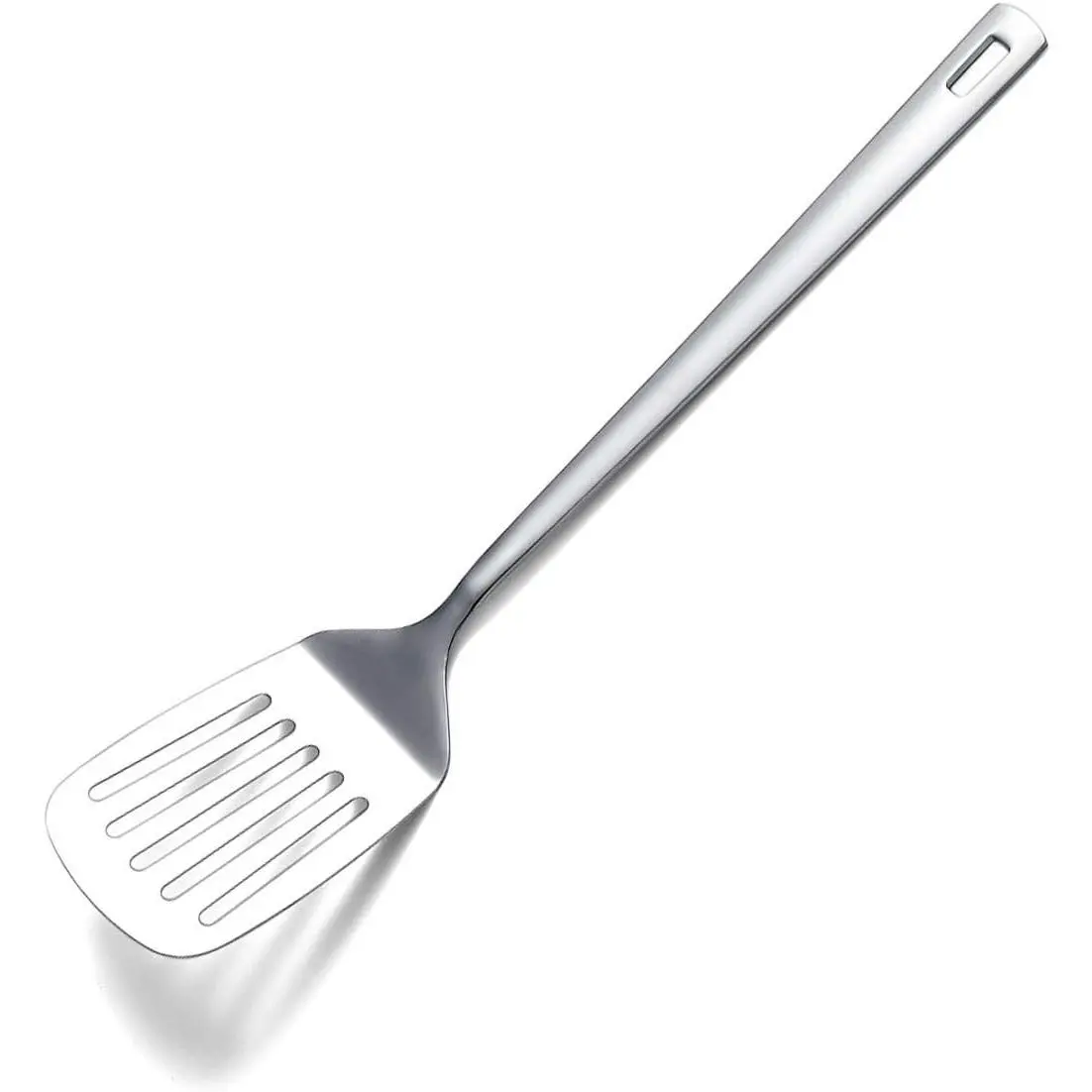 Thick Sturdy Stainless Steel Slotted Turner Utensil Set - For Nonstick Cookware, Barbecue, Daily Use, Dishwasher Safe, Easy to Clean