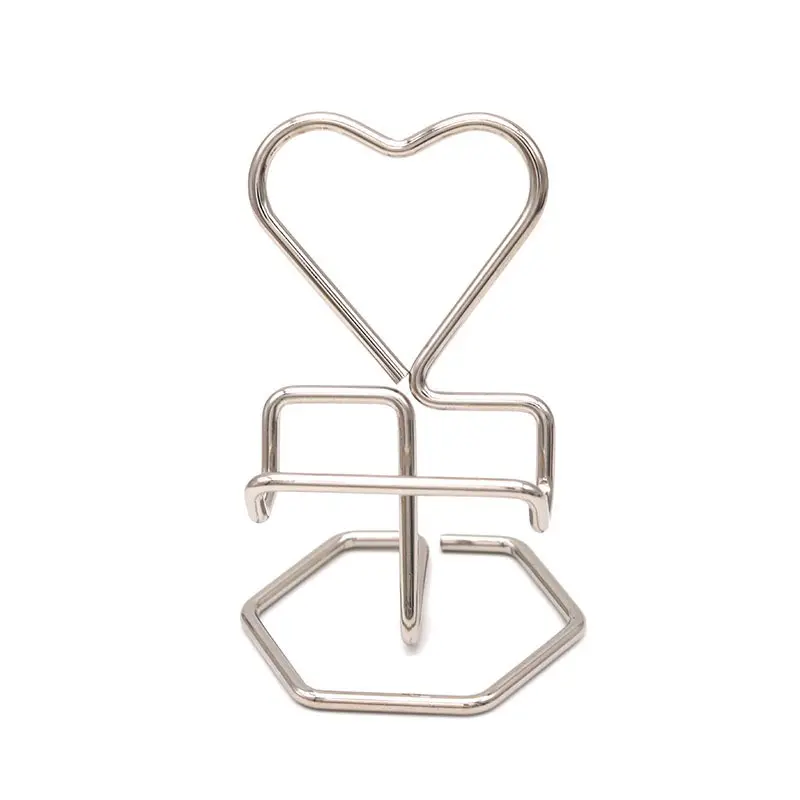 Cute Heart-Shaped Phone Stand, Metal Wire Heart Phone Holder, Simple Desktop Phone Stand, Office Bedroom Decor, Gift for Girlfriend