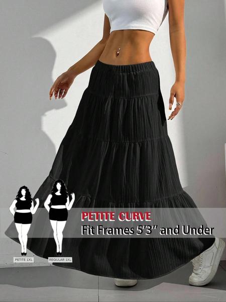 Women'S Casual White Pleated Maxi Skirt with Tie Waist - Loose, Flowy Design for Spring and Summer, Spring Casual Wear | Pleated Skirt | Wide Leg Skirt