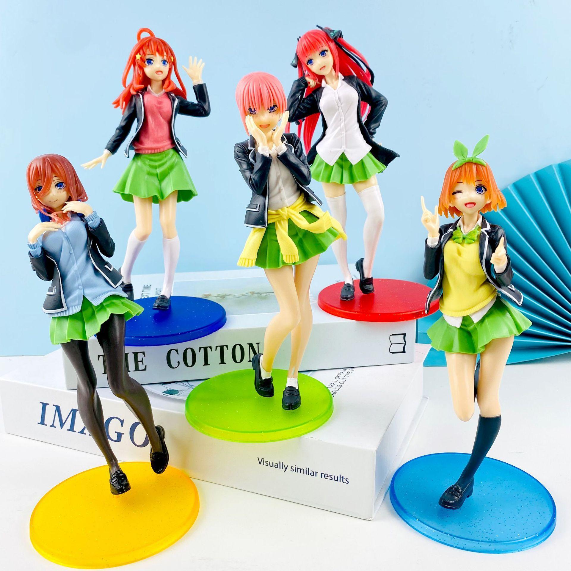 Anime Figure Nakano Nin Nakano Ichika Itsuki action figure JK School Uniform Girl nakano miku figurine Collection Anime gift Anime Figure Nakano Nin Nakano Ichika Itsuki action figure JK School Uniform Girl nakano miku figurine Collection Anime gift