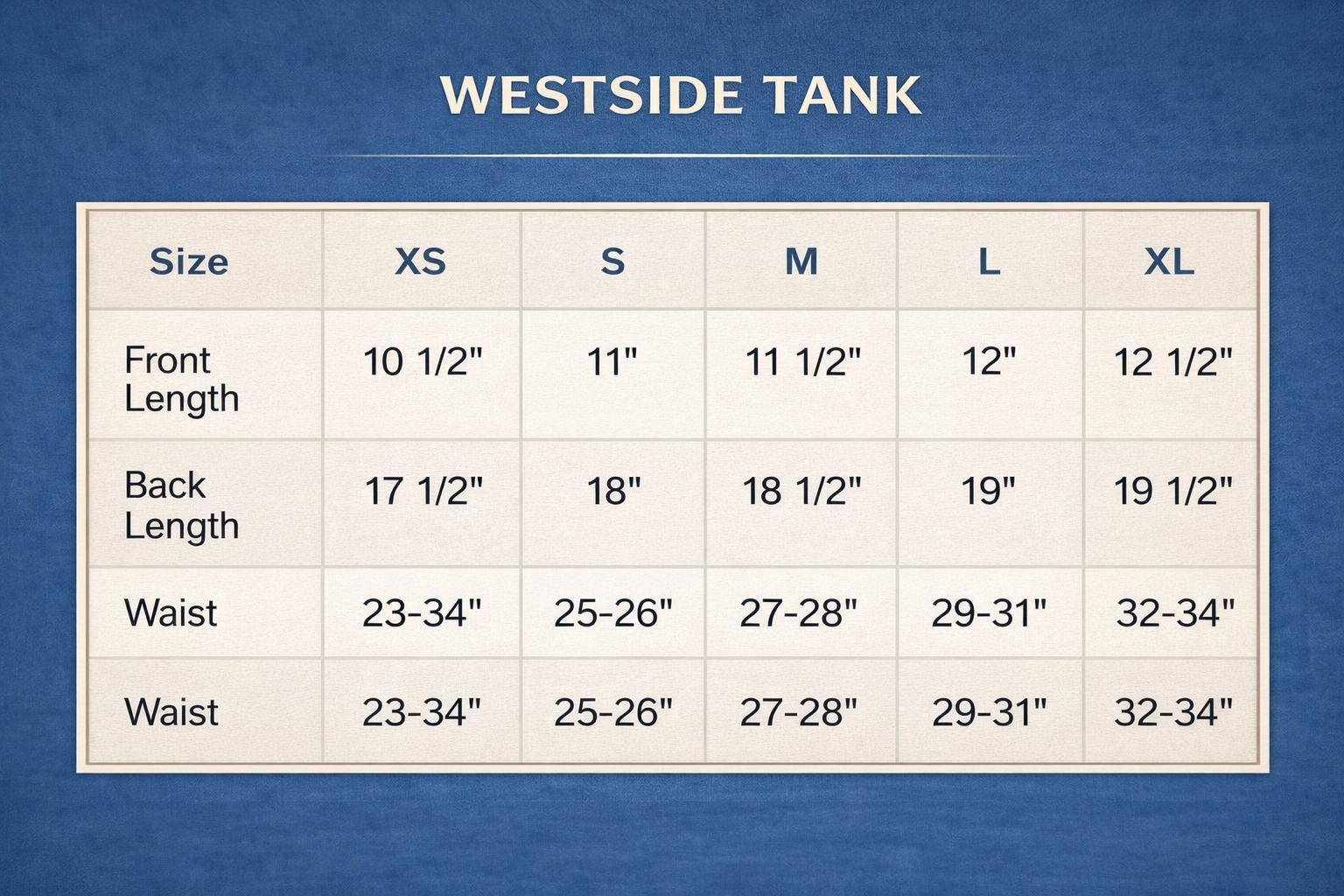 WESTSIDE TANK  / SHORT STOP