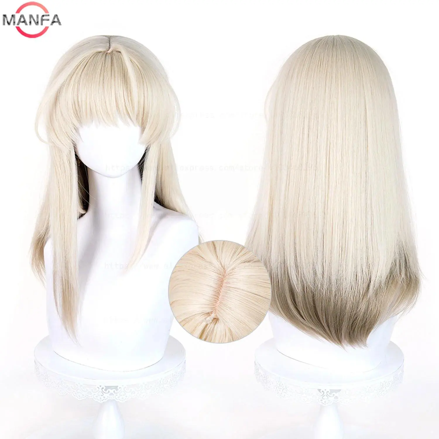 Arknights Endfield Perlica Cosplay Wig Heat Resistant Synthetic Anime Wigs + Wig Cap