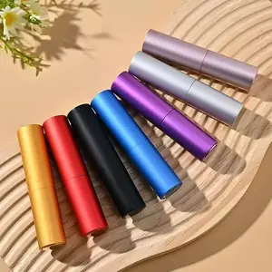 4pcs 10ML Rotating Bottle Perfume Bottles, Reusable Spray Bottles, Cosmetic Sample Bottles, Glass Bottles for Fragrance Dispensing