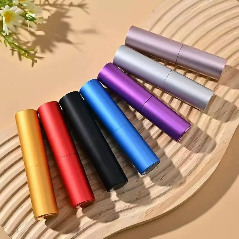 4pcs 10ML Rotating Bottle Perfume Bottles, Reusable Spray Bottles, Cosmetic Sample Bottles, Glass Bottles for Fragrance Dispensing