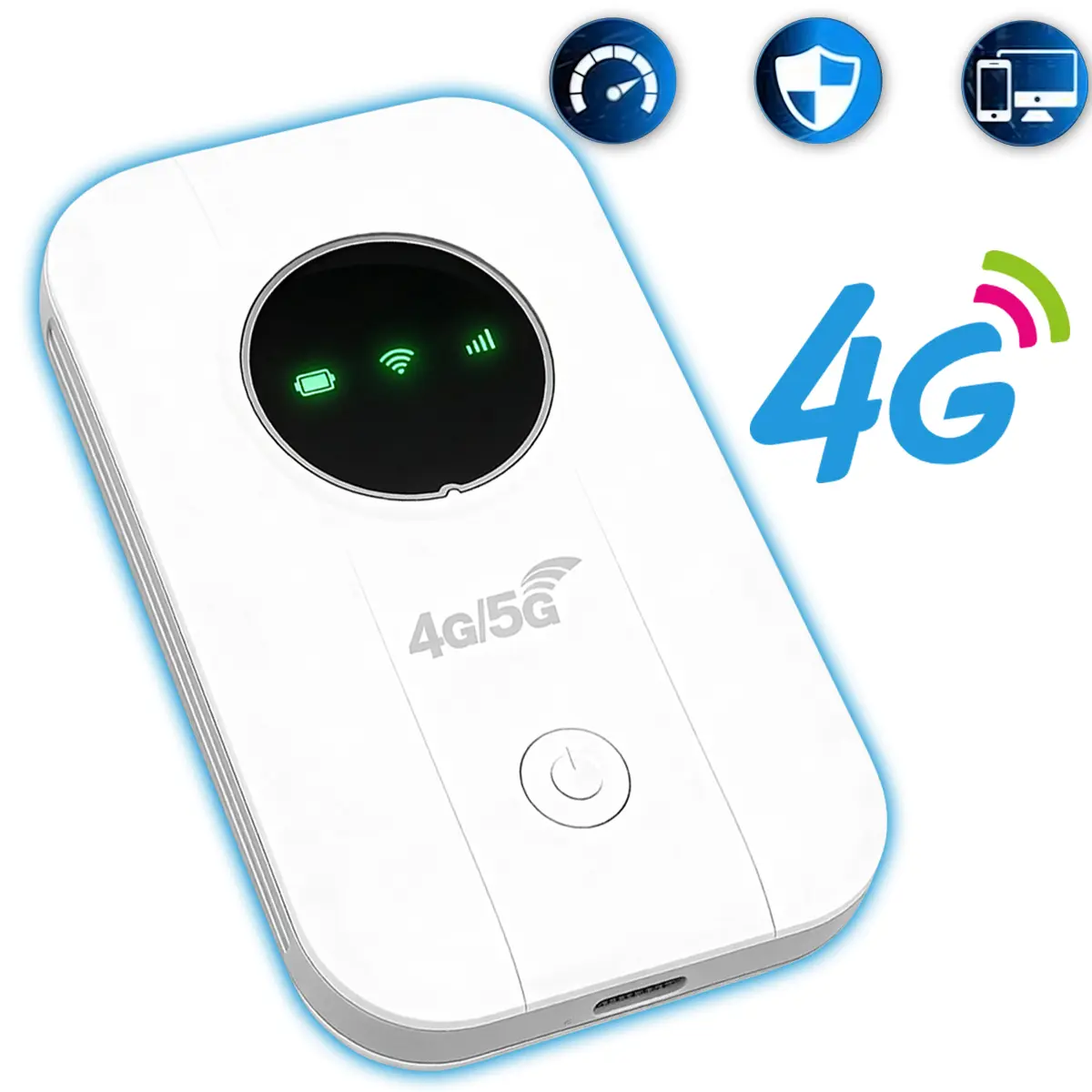 Portable Mobile WiFi Hotspot, Multi-Scene Usage 4G LTE Pocket Router; 300Mbps SIM Card Wireless Hotspot, Multi-Device Access, Portable Travel Internet, For EU Travel & Remote Work,2026 New Top Trending Mobile Router