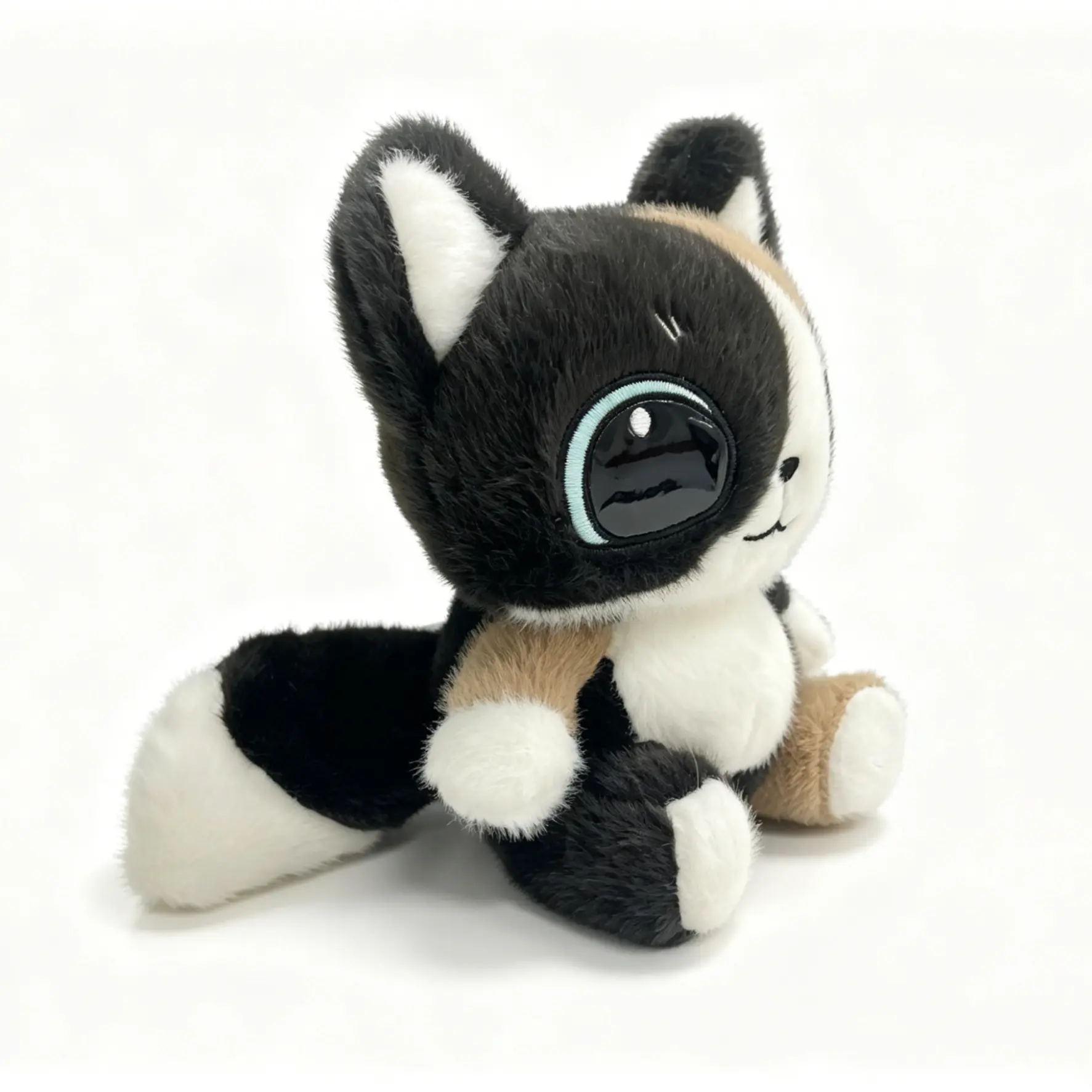 Adorable Calico Cat Plush Toy, Soft Huggable Stuffed Animal, Cute Kitty Plushie for Kids & Collectors, Perfect Room Decor & Gift Idea